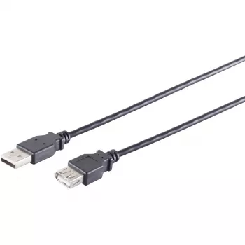 ShiverPeaks USB laidas S/CONN 13-24045 USB 2.0 3 m juodas