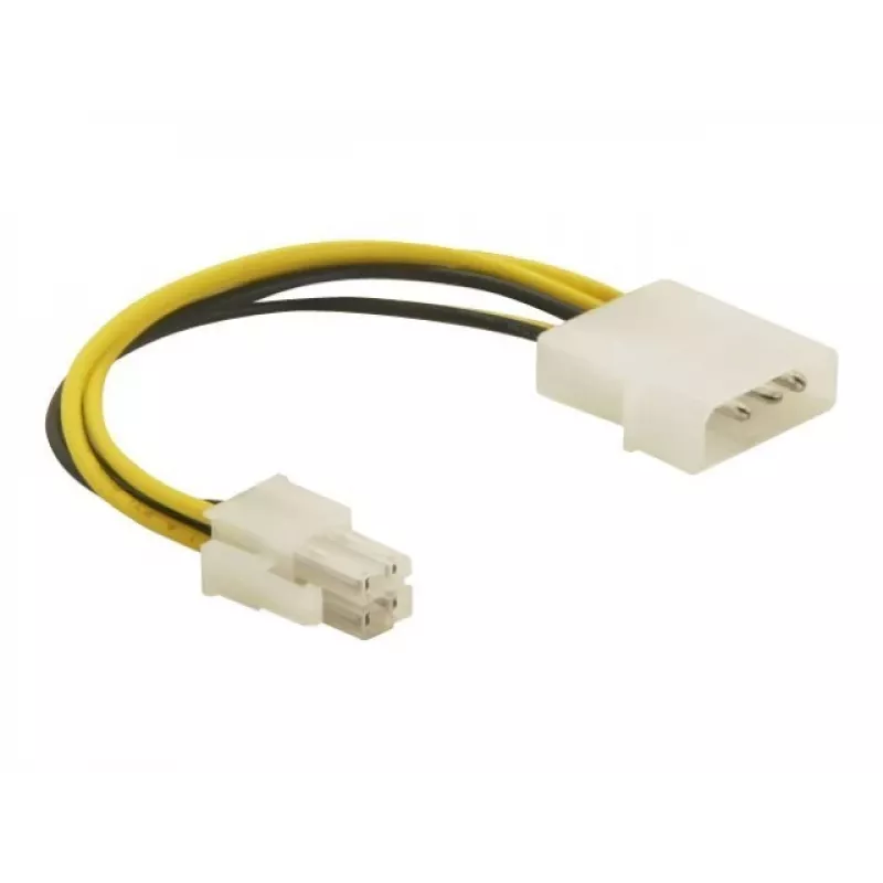 DeLOCK laidas P4 kištukas Molex 4 kontaktų kištukas Įvairiaspalvis 0,13 m