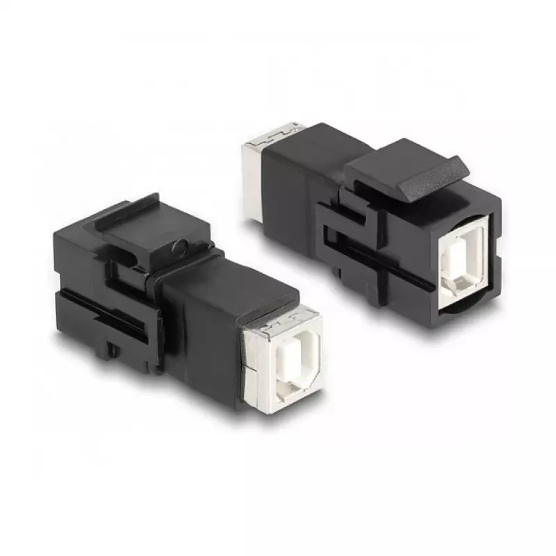 DeLOCK Keystone modulis USB 2.0 Type-B lizdas į USB 2.0 Type-B lizdas, juodas