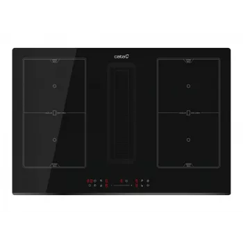 CATA Venting Hob | IAS 7024 | Indukcinė | Degiklių/kepimo zonų skaičius 4 | Slankiklis | Juoda | CATA | Gartraukis su virykle | IAS 7024 | Indukcinė | 77 cm | Degiklių/kepimo zonų skaičius