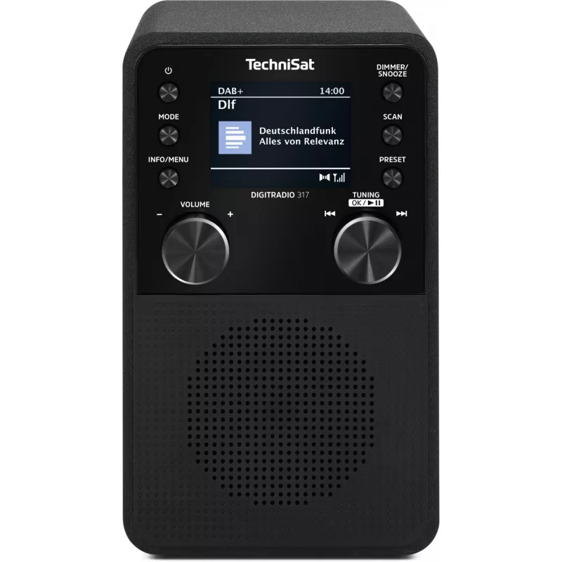 Skaitmeninis radijas TECHNISAT DigitRadio 317 — juodas, FM ir DAB+ priėmimas