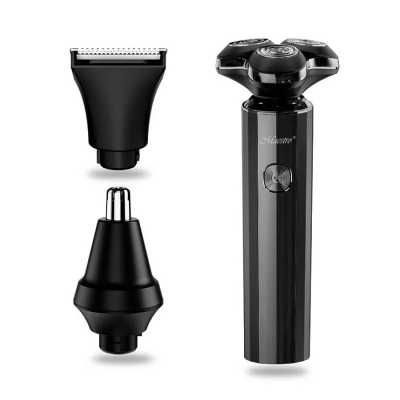 Skutimosi rinkinys Maestro MR-676 3-in-1 USB įkraunamas kompaktiško dizaino