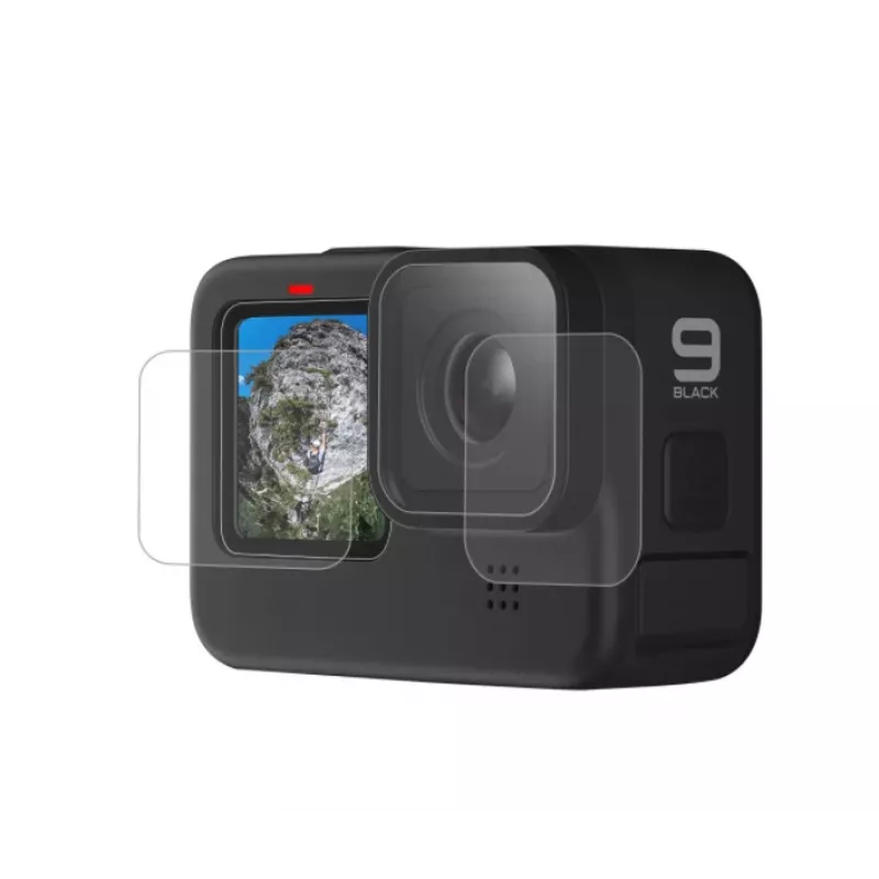 Grūdinto stiklo ekrano ir objektyvo apsauga Telesin, skirta GoPro Hero 9 / Hero 10 (GP-FLM-901)