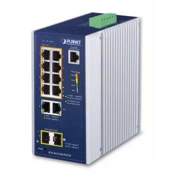 Valdomas komutatorius PLANET IGS-4215-8UP2T2S L2/L4 Gigabit Ethernet PoE 10 prievadų