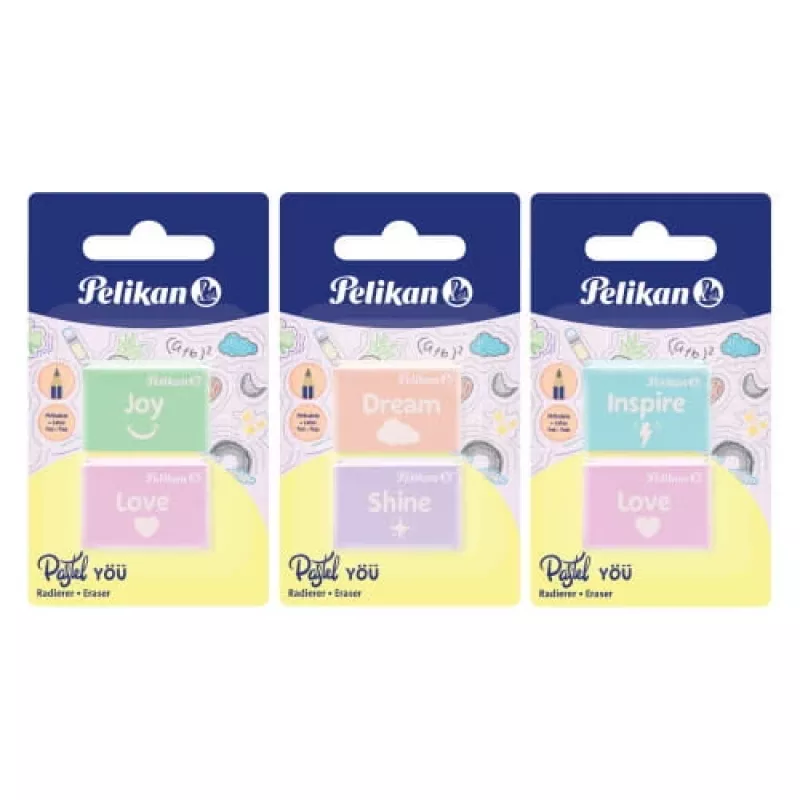 Trintukas Pelikan 606196 Plastikinis Asorti spalvų 2 vnt.