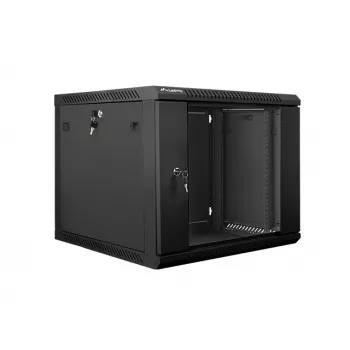 Sieninis stovas LANBERG 9U 19 colių WF01-6609-10B, 600×600×507 mm, 60 kg, IP20, juodos spalvos