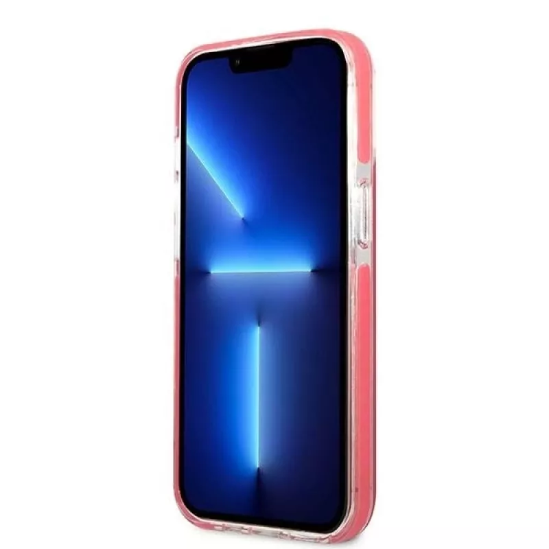 Karl Lagerfeld KLHCP13XTPECPI Iphone 13 Pro Max 6.7 kietas dėklas Fuchsia/FUSCHIA Choupette Head
