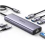 Ugreen 15598 USB 3.2 Gen 1 Type-C šakotuvas HDMI RJ-45 USB 3.0 Sidabrinis
