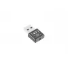 USB belaidis tinklo adapteris LANBERG NC-0300-WI, 2x vidinės antenos 2 dBi, USB 2.0, iki 2400 Mbit/s, juoda