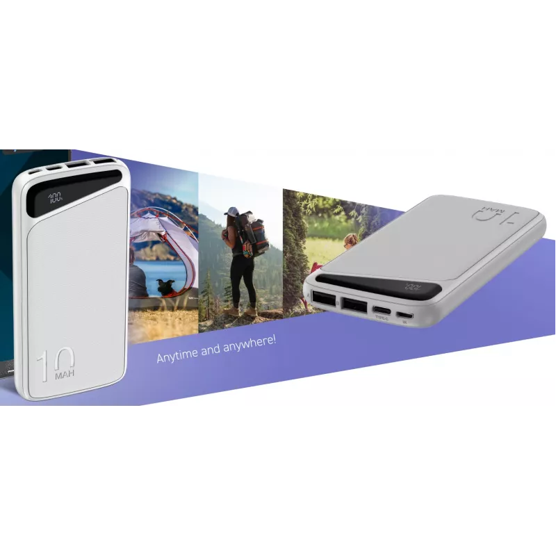 Nešiojama išorinė baterija Navitel PWR10 MX WHITE 10000 mAh