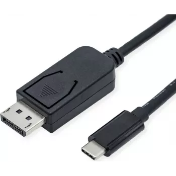 Vaizdo kabelio adapteris ROLINE 11.04.5837 3m DisplayPort USB Type-C juodas