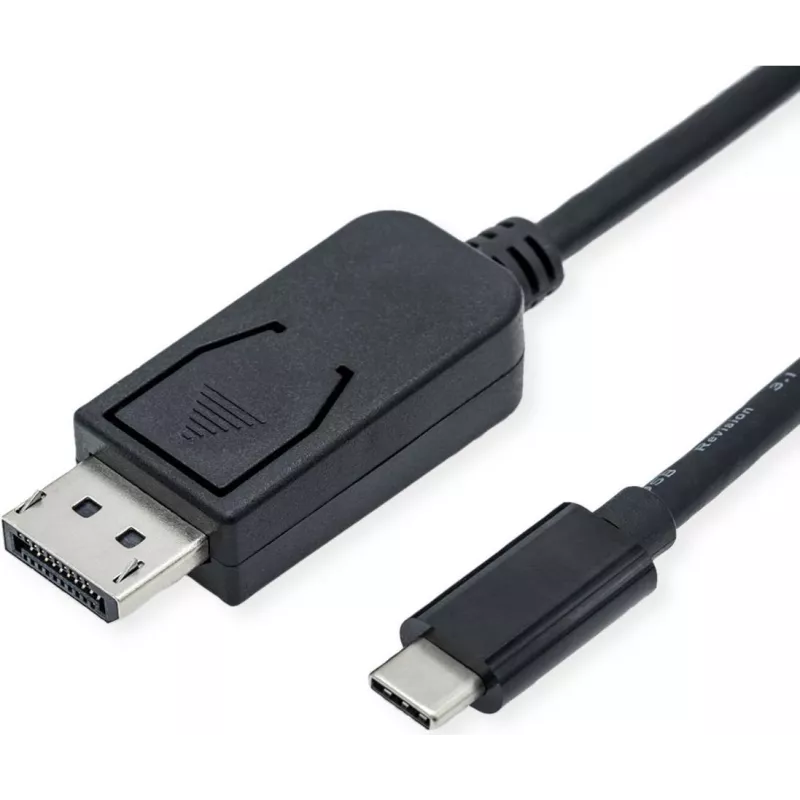 Vaizdo kabelio adapteris ROLINE 11.04.5837 3m DisplayPort USB Type-C juodas