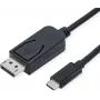 Vaizdo kabelio adapteris ROLINE 11.04.5837 3m DisplayPort USB Type-C juodas