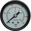 Slėgio manometras Aerotec modelis 9415451 — 1/4 colio išorinis sriegis