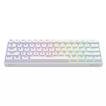 Mechaninė klaviatūra Whiteout X2, Outemu Blue, Hot Swap Savio Savgk-white