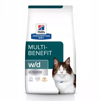 HILL'S PRESCRIPTION DIET Multi-Benefit Feline w/d sausas kačių maistas su vištiena 3 kg