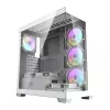 Kompiuterio korpusas Darkflash DS900 (baltas) + 7 ARGB ventiliatoriai