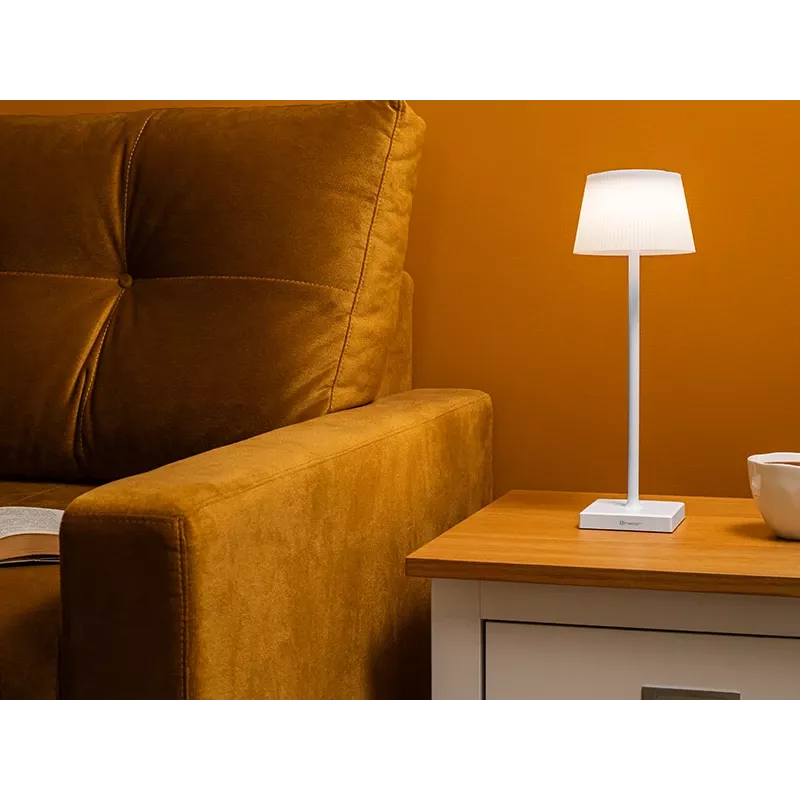 Stalinė lempa TRACER Pluto White TRAOSW47233 LED reguliuojamas šviesumas, balta apdaila