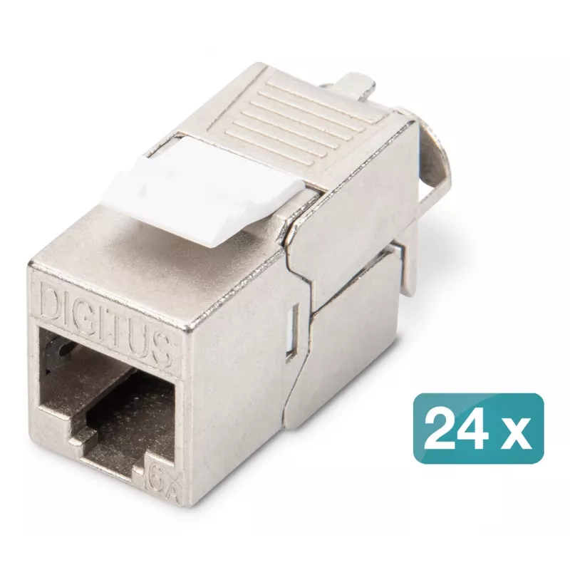 Digitus modulinis pataisymo skydelis 24 prievadų DN-91410-24 RJ-45 Cat6a Pilkas