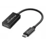 USB Type-C į DisplayPort garso ir vaizdo keitiklis MediaRange MRCS235, 20 cm laidas, Juodas