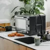 Elektrinė orkaitė Adler AD 6028 — 60 l, 2000 W, laisvai pastatoma, sukamieji valdikliai, grilio iešmas, maks. 230 °C, juoda