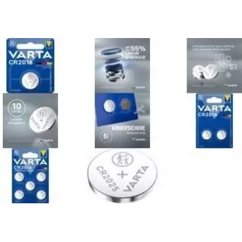 Vienkartinė baterija Varta CR3032, šarminė, 3,2 mm aukštis, 3 cm skersmuo