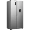 Gorenje HZF55082 NRS917E41XWD G400, Pastatomas, Amerikietiškos durys, Pilka, 2 durys (-ų), Jutiklinis, LED