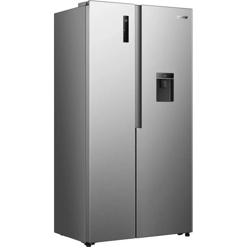 Gorenje HZF55082 NRS917E41XWD G400, Pastatomas, Amerikietiškos durys, Pilka, 2 durys (-ų), Jutiklinis, LED