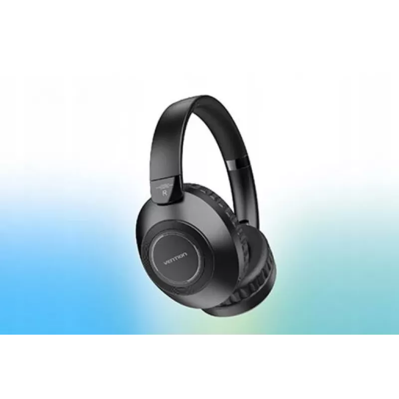 Ausinės Vention NBBB0 SoundMate S11 — belaidės Bluetooth 5.3 ausinės su ausies kabliuku, įkrovimo dėklas 400 mAh, iki 20 val., juodos