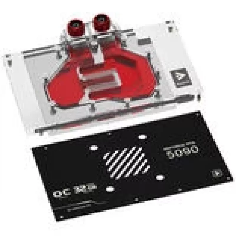 GPU vandens blokas Barrow MSI Suprim 5090 Juoda — pilno padengimo aušinimas vaizdo plokštėms