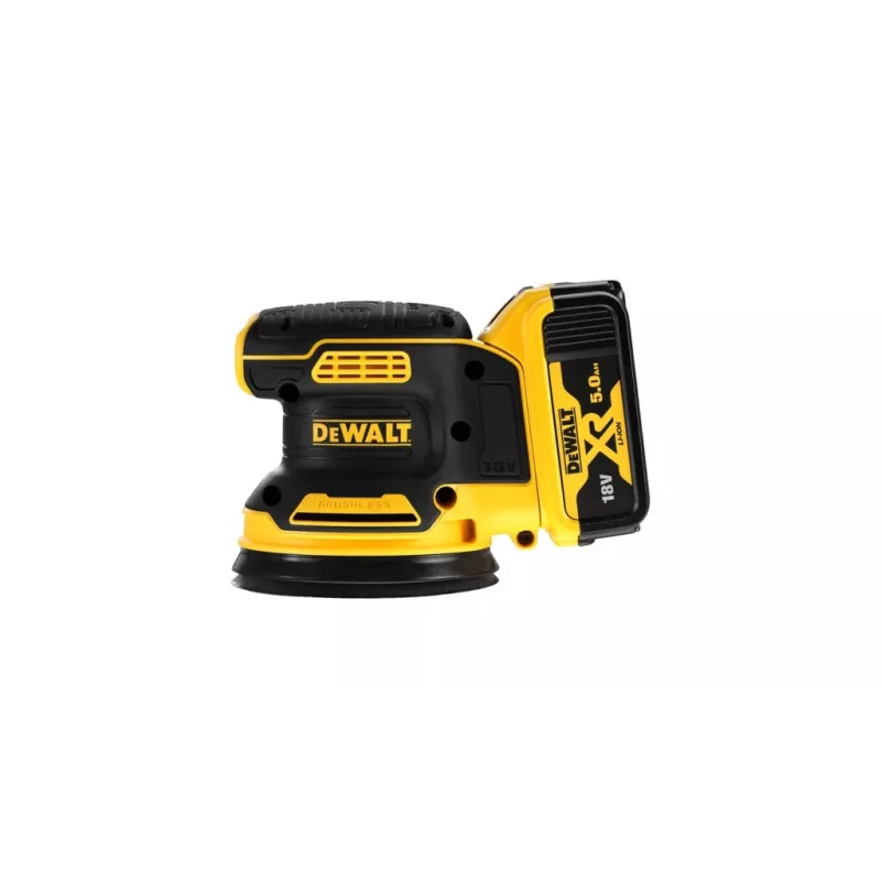 Disko šlifuoklis DeWalt DCW210N bešepečiu varikliu 18 V, 125 mm plokštelė, 8 000–12 000 OPM, 930 g