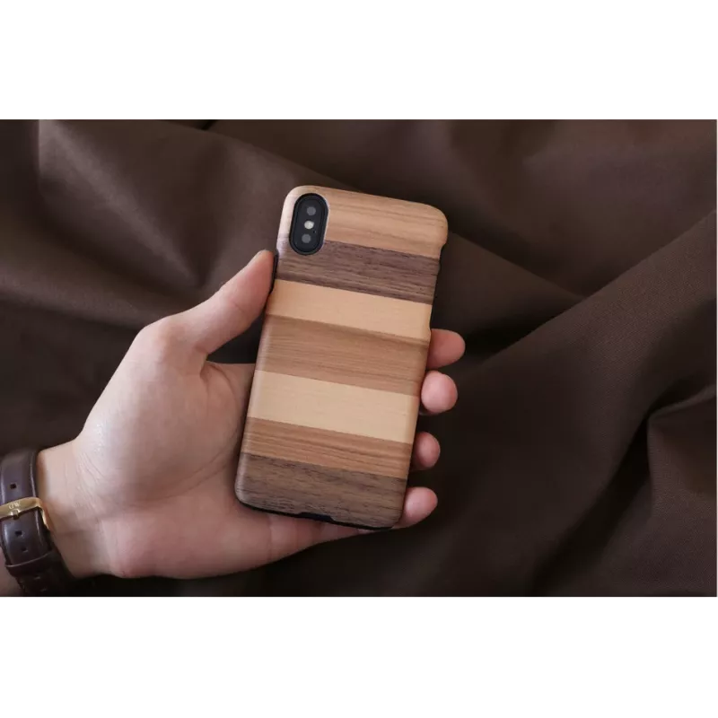 man and wood išmaniojo telefono dėklas, skirtas iPhone X/XS — juodas apsauginis dangtelis