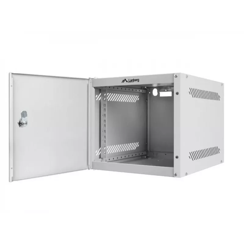 Prie sienos tvirtinama spinta LANBERG WF10-2304-00S 4U, 280×310×247 mm, gylis 240 mm, 20 kg talpa, IP20, juoda