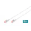 Tinklo kabelis Digitus CAT 6 U/FTP plonas komutacinis kabelis RJ-45 Cat6 10 m pilkas