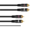 Cinch (RCA) kabelis Omnitronic 3020940N 2x2 įžemintas 1,5 m