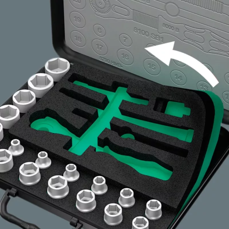 Wera 8100 SA/SC 2 Zyklop Set reketinis atsuktuvas