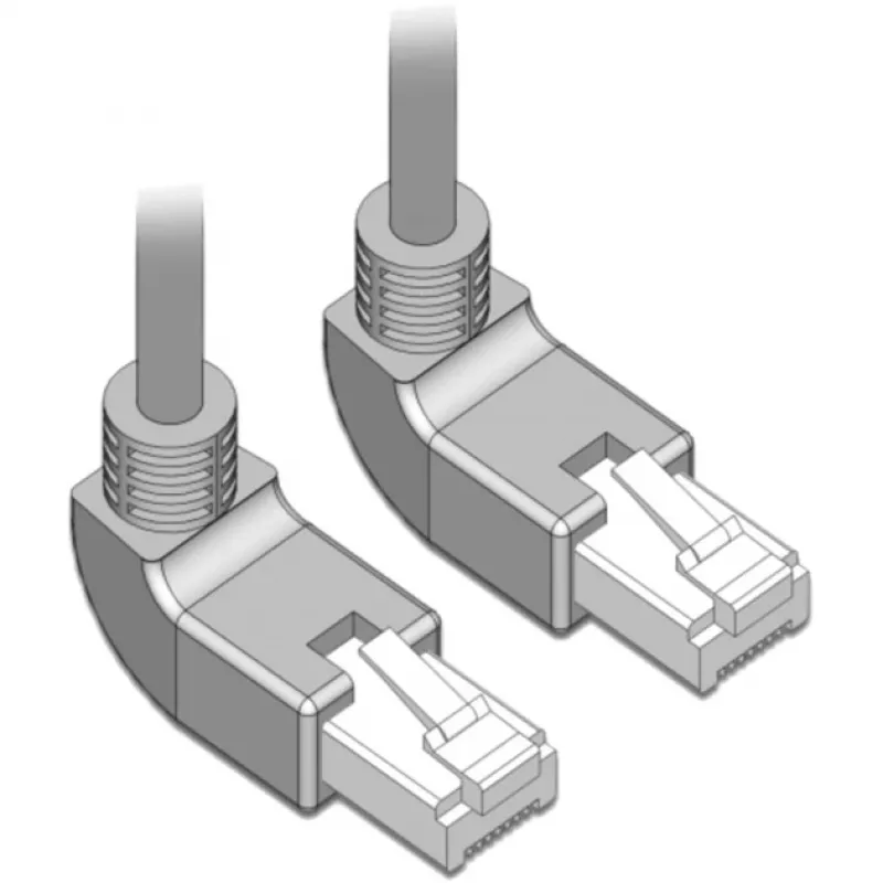 Tinklo kabelis DeLOCK 83513 RJ-45 Cat6a 0,5 m Pilkas