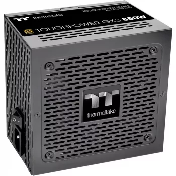 Thermaltake ToughPower GX3 - Maitinimo blokas (vidinis) - ATX12V 3,0 - EPS12V - 80 PLUS Gold - AC 100-240 V - 850 W - Juoda (PS-TPD-0850NNFAGE-3)