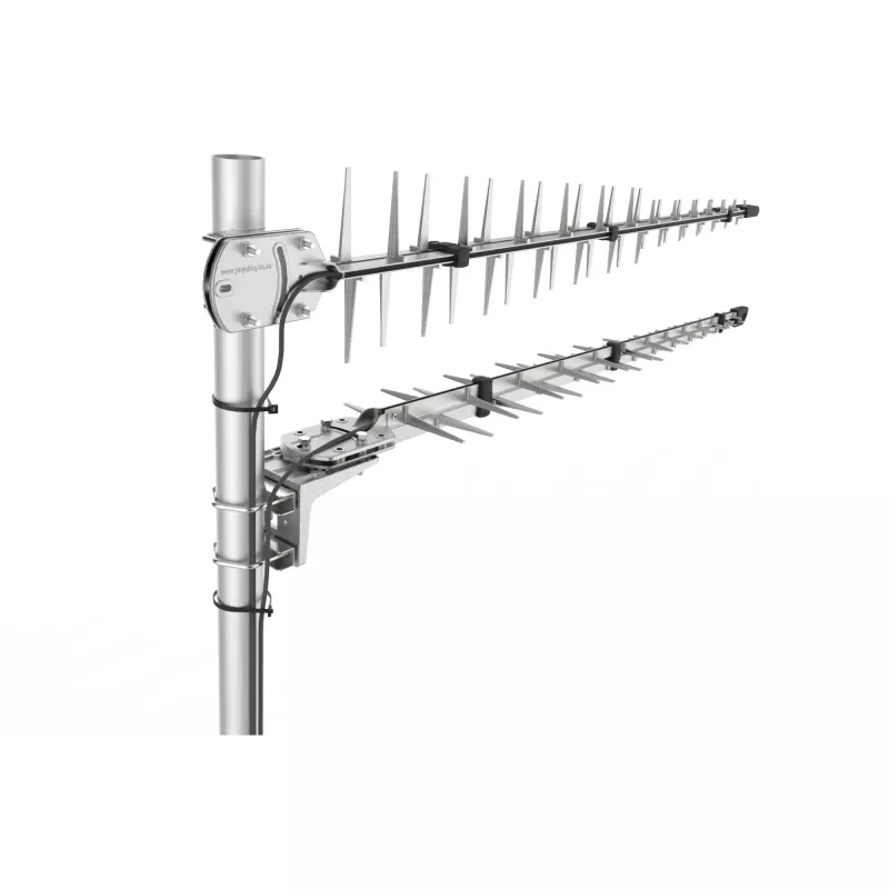 Poynting Antennas LTE/GSM stiebo antena A-LPDA-0092 sidabrinė SMA (M) LoRa Helium 11dbi Yagi/Stiebo SMA - vyriška 7m kabelis