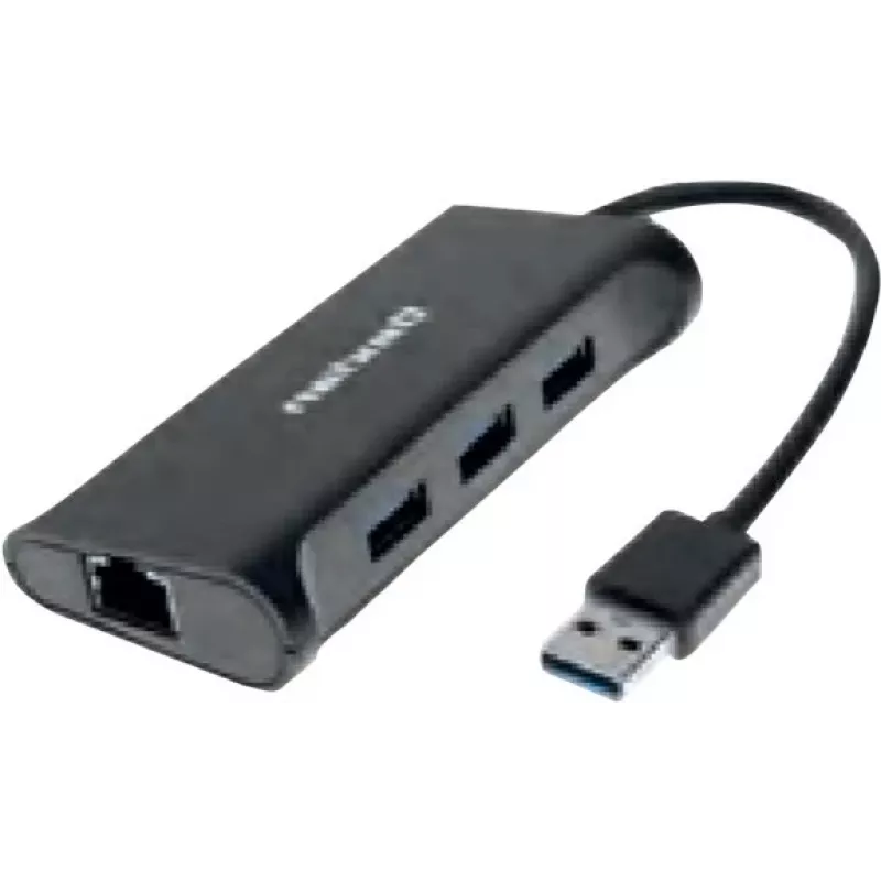 Dexlan prijungimo stotelė 310723 — 3× SuperSpeed USB 3.0 prievadai, 1× Gigabit Ethernet (10/100/1000)