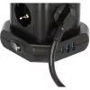 Maitinimo lizdų bokštas Brennenstuhl 1153560010 — 8 lizdai, 2×USB-A, 1×USB-C, juodas