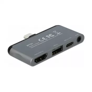 DeLOCK Mini dokinimo stotelė, skirta Apple planšetiniam kompiuteriui, 4K 60 Hz