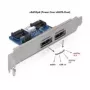 DeLOCK 61725 lizdo laikiklis 2x eSATAp 5V/12V sąsajos plokštės / adapteris