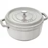 Ketaus apvalus puodas Staub 40501-414-0 6,7 l White Truffle