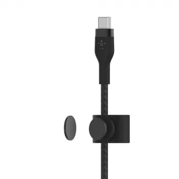 Laidas BoostCharge USB-C/USB-C pintas silikoninis 2 m, juodas