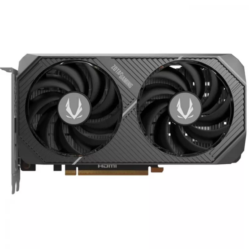 Vaizdo plokštė ZOTAC GeForce RTX 5050 Twin Edge — 8 GB GDDR6, 128 bitų, PCIe x8 5.0, aktyvus aušinimas dviem ventiliatoriais