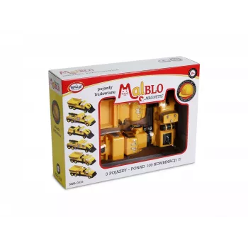 Transporto priemonių rinkinys Popular Playthings Mix or Match Vehicles Construction Juoda Geltona
