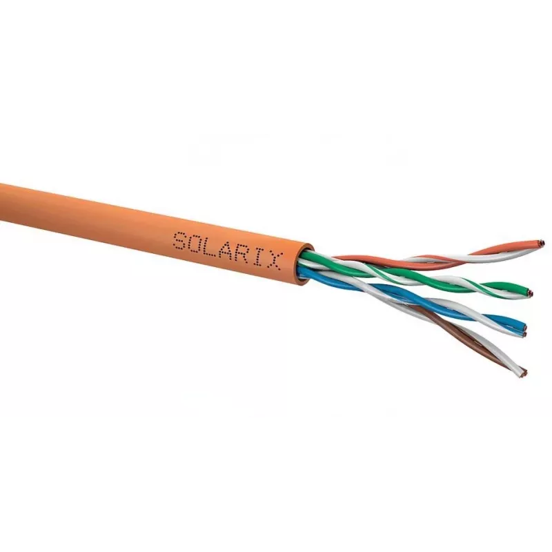 kabelis Solarix Twisted Pair CAT.5E UTP LSOHFR B2ca 305 m (SXKD-5E-UTP-LSOHFR-B2ca)