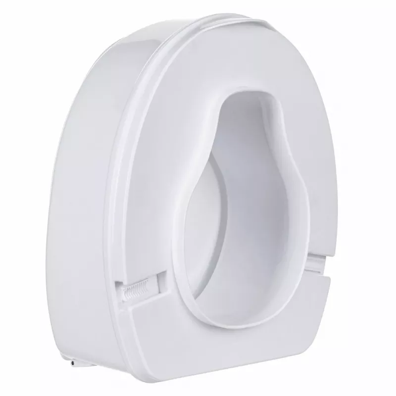 Pakeliamo tualeto sėdynės priedas ActionMed NT15AM — prailginimas, 15 cm aukštis, polipropilenas, užrakinamas, maks. apkrova 180 kg, vidinė anga 210×268 mm, plotis 360 mm