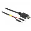 USB laidas DeLOCK 85418 0,1 m USB C Juodas
